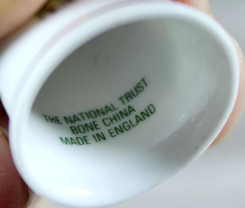 Bone China thimble - Tyntesfield - The National Trust