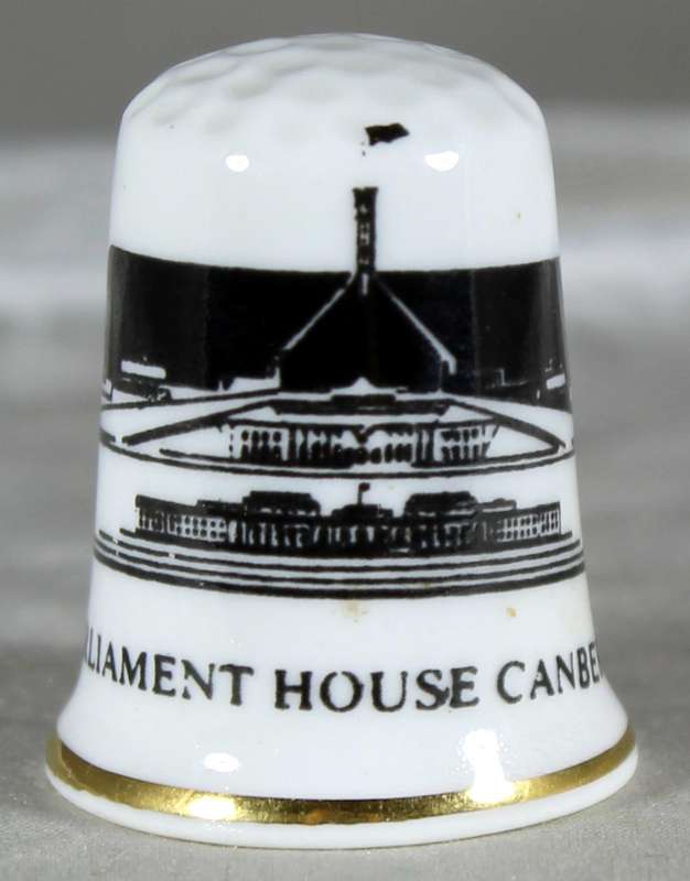 Bone China thimble - Parliament House Canberra
