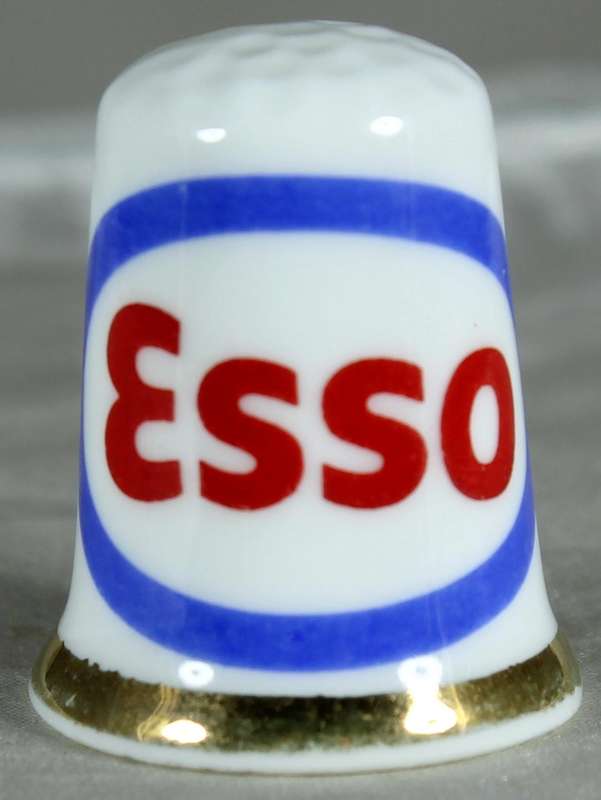 Bone China - Advertising thimble - Esso