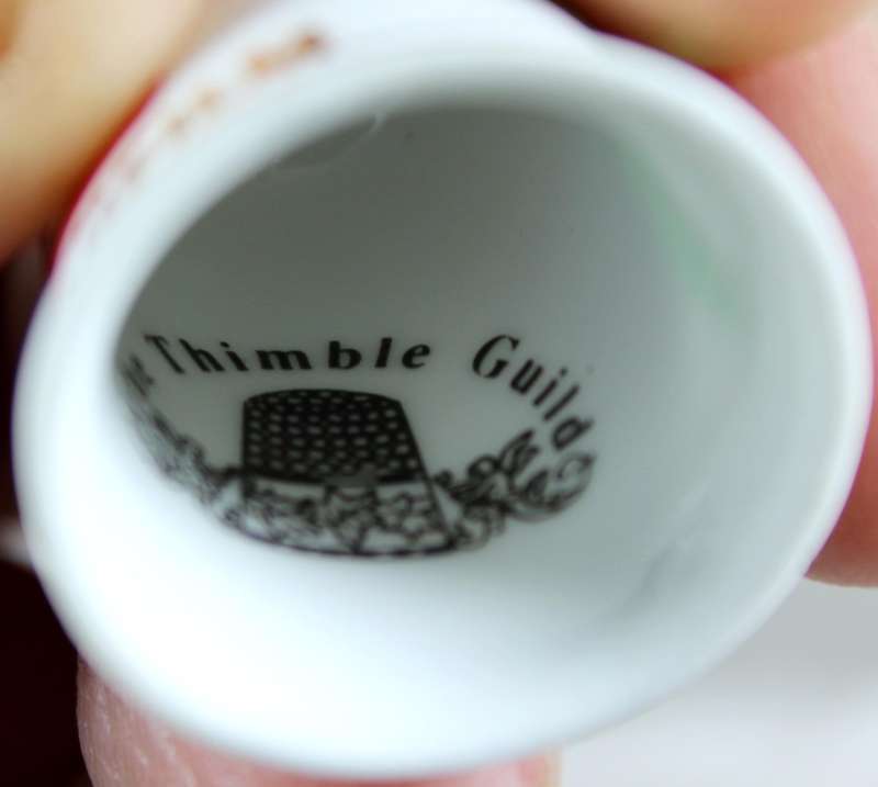 Bone China - Advertising thimble - Fuji Film - The Thimble Guild