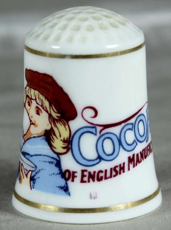 Bone China - Advertising thimble - Cadbury - FP 1982