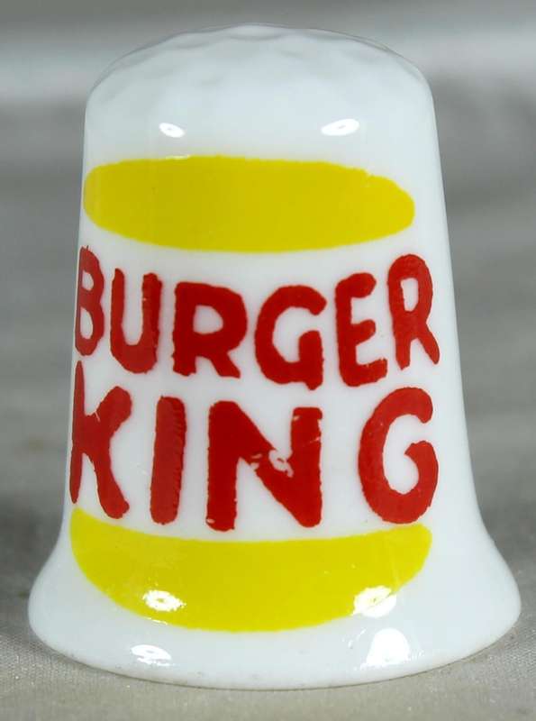 Bone China - Advertising thimble - Burger King