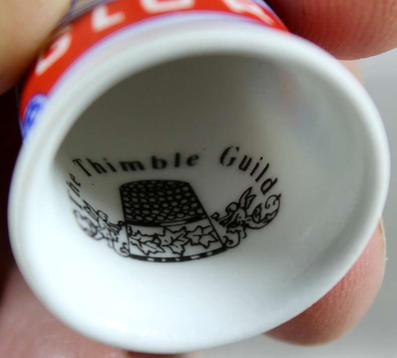 Bone China - Advertising thimble - English Glory - Stoke-on-Trent