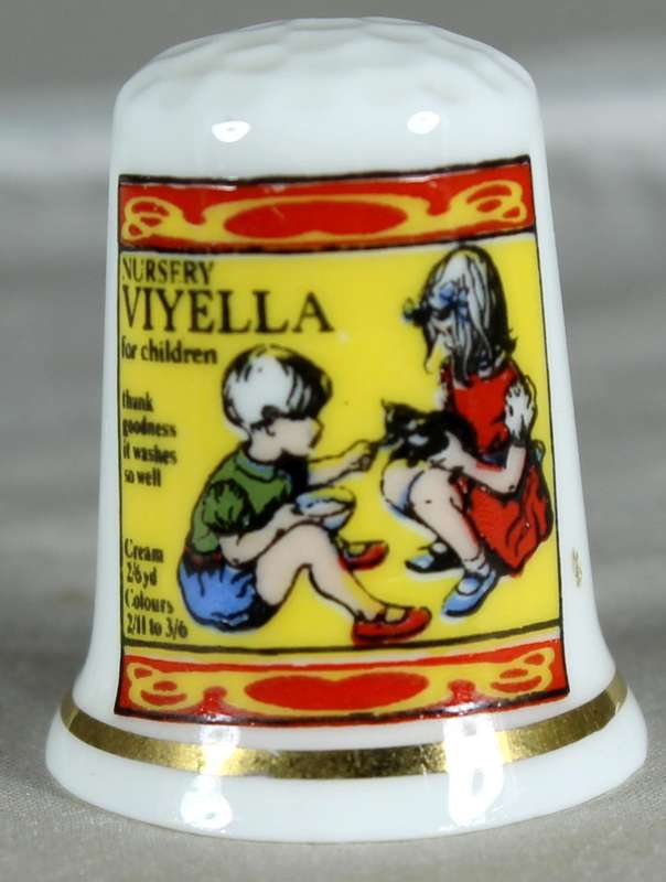 Bone China - Advertising thimble - Viyella