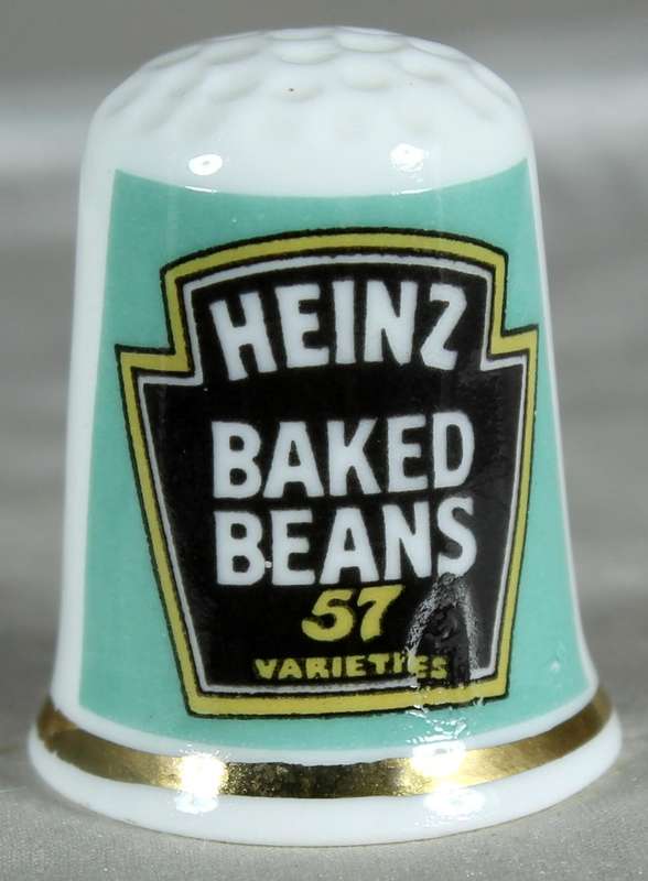 Bone China - Advertising thimble - Heinz Baked Beans
