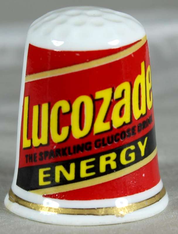 Bone China - Advertising thimble - Lucozade