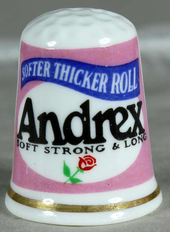 Bone China - Advertising thimble - Andrex