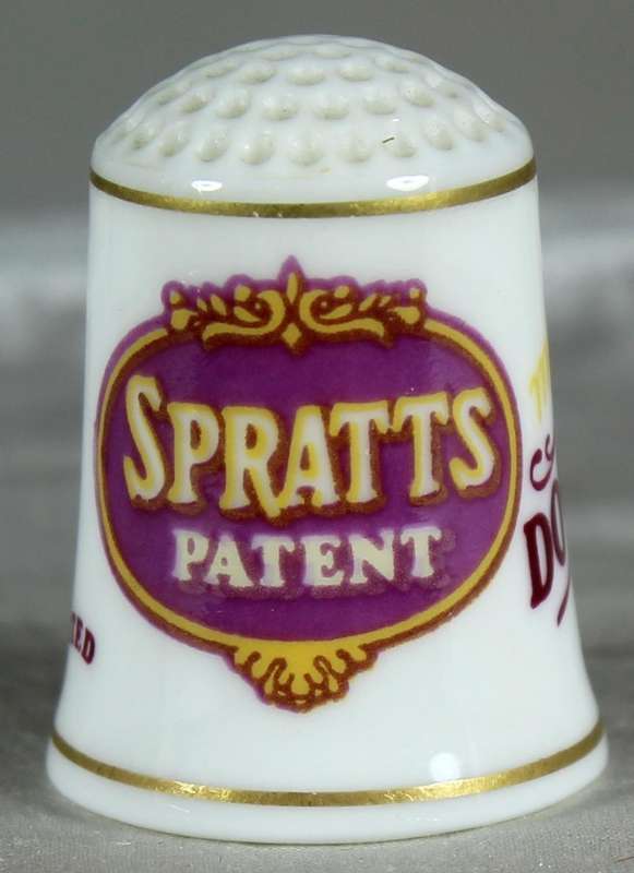 Bone China - Advertising thimble - Spratt's - FP1982