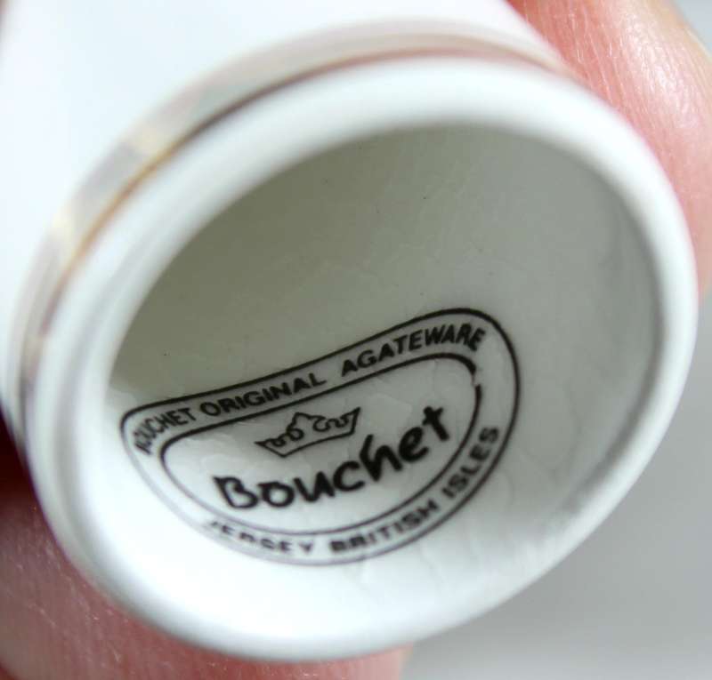 Bone China thimble - Bouchet Agateware - Island Jerseys