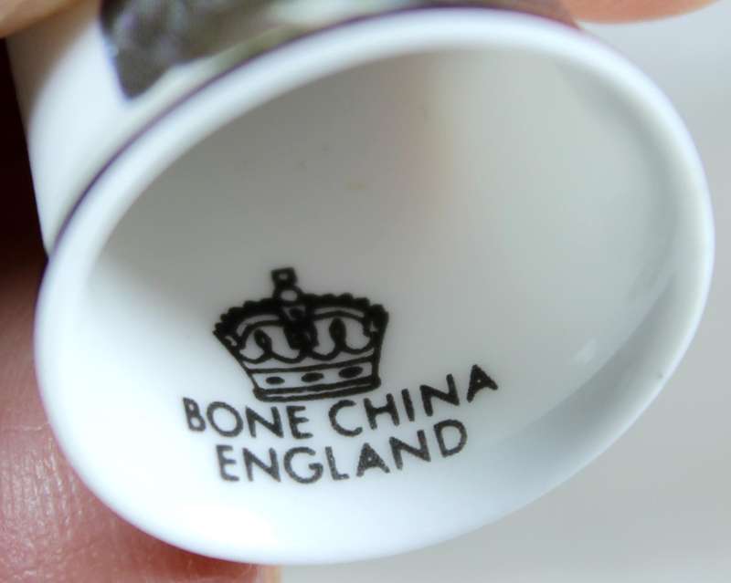 Bone China thimble - Springer Spaniel