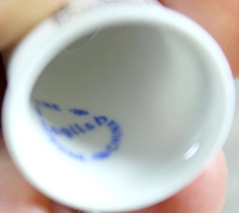 Bone China thimble - Boston