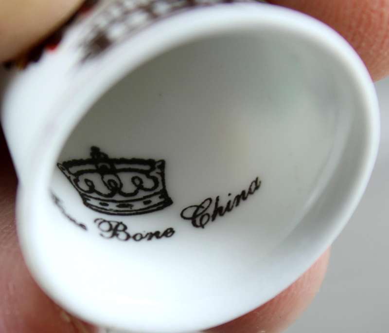 Bone China thimble - Beamish