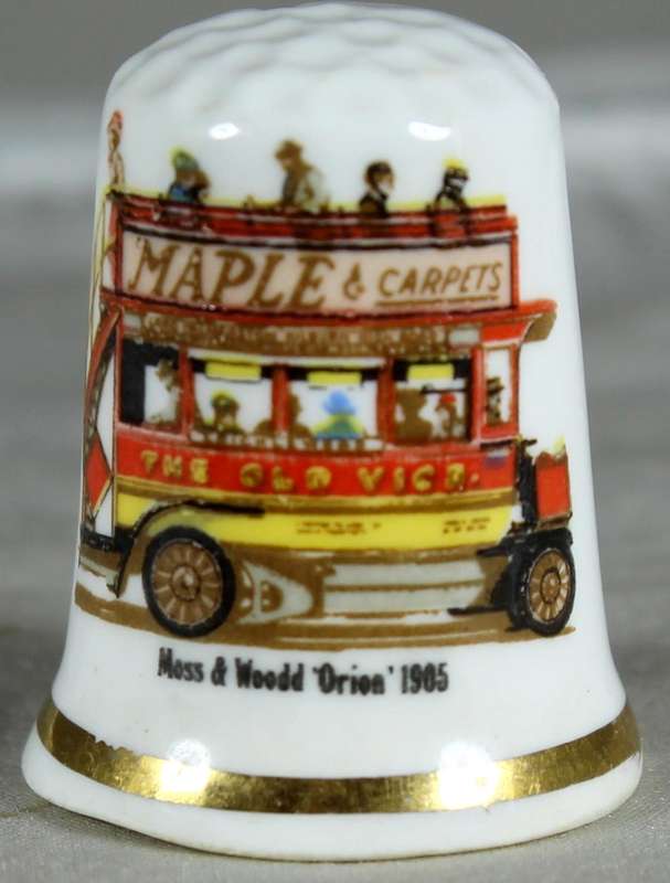 Bone China thimble - Moss & Woodd "Orion" 1905