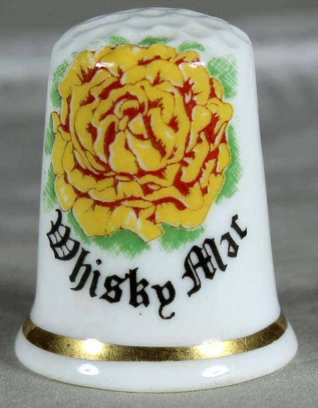 Bone China thimble - Whisky Mac