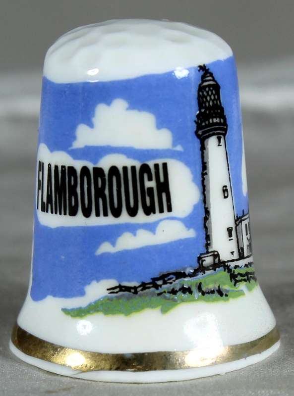 Bone China thimble - Flamborough Head