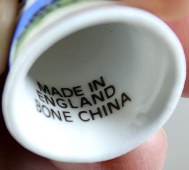 Bone China thimble - Flamborough Head