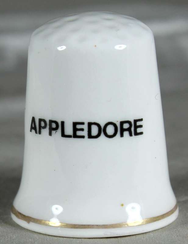 Bone China thimble - Appeldore