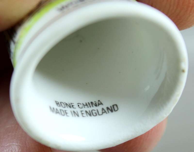 Bone China thimble - Woburn Abbey