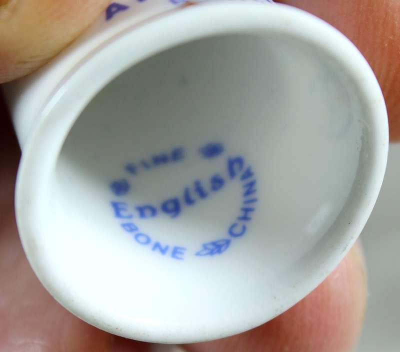 Bone China thimble - Anderton boat lift