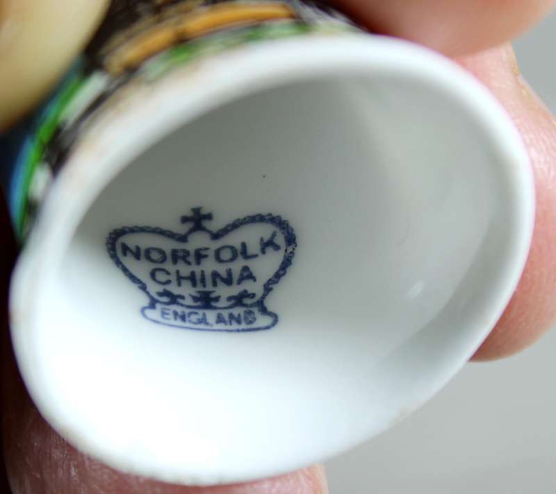 Bone China thimble - Cley mill - Norfolk