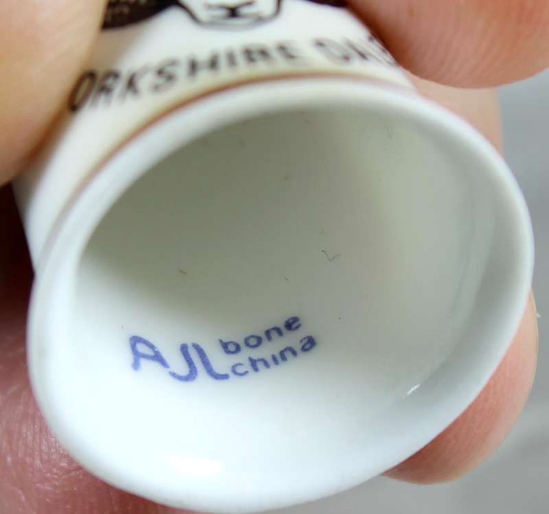 Bone China thimble - Kettlewell Yorkshire Dales