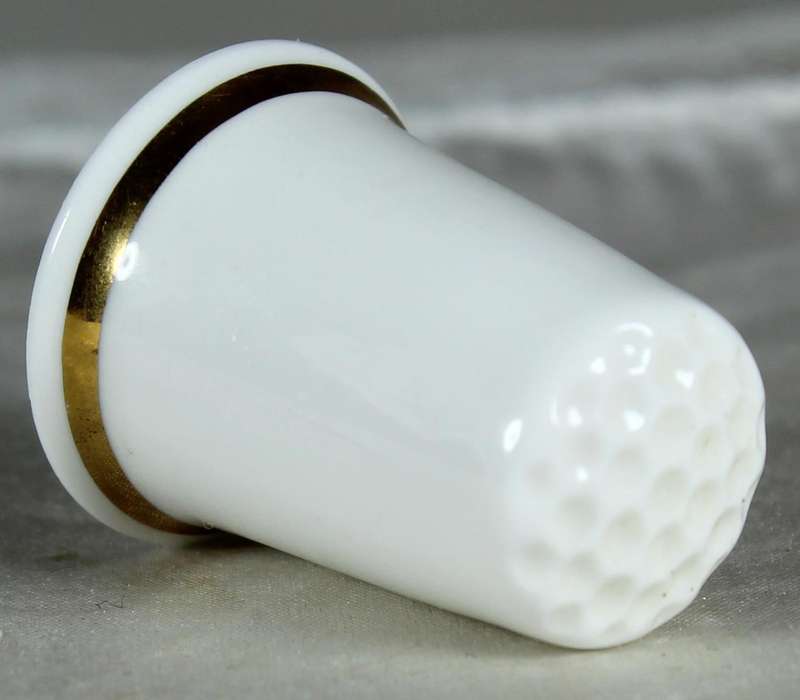 Bone China thimble - sterling classic