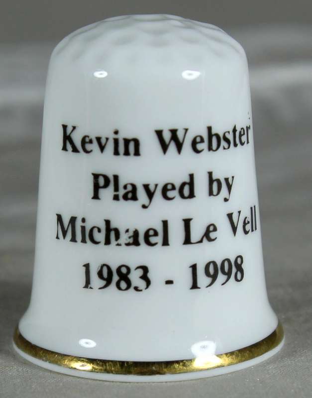 Bone China thimble - Kevin Webster - Bronte China