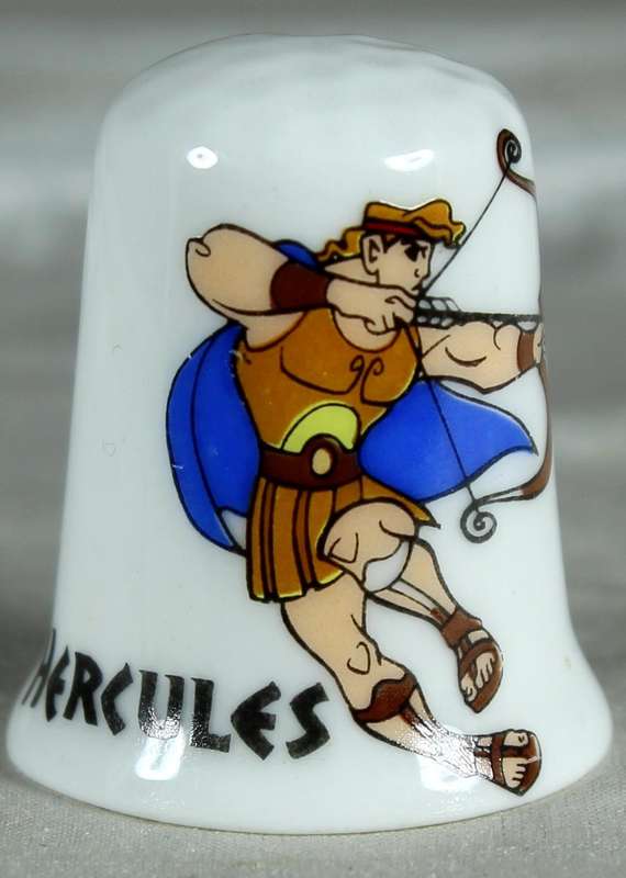 Bone China thimble - Hercules - Stock-on-Trent