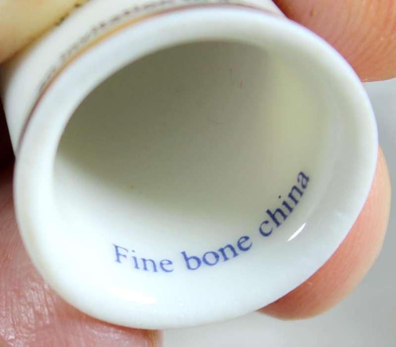 Bone China thimble - love is... an invitation to dance