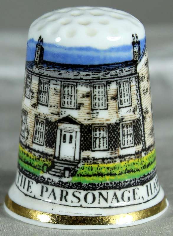 Bone China thimble - The Parsonage Haworth - Birchcroft