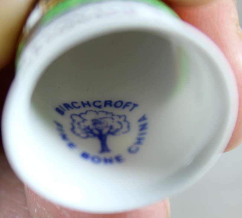 Bone China thimble - The Parsonage Haworth - Birchcroft