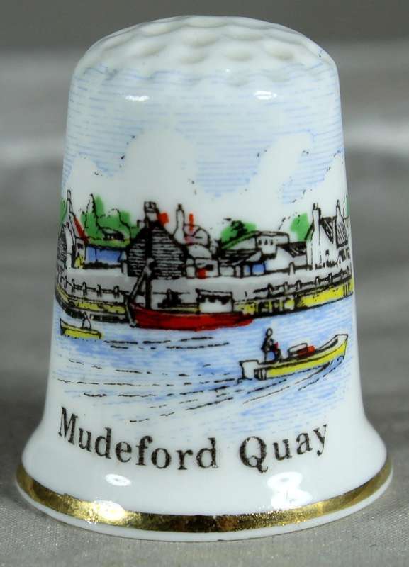 Bone China thimble - Mudeford Quay - Birchcroft