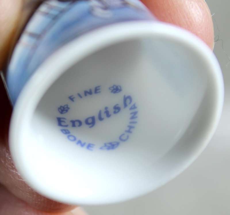 Bone China thimble - WW1 - birth of the fighter plane 1915