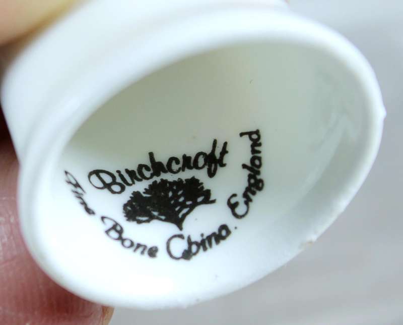 Bone China thimble - fox - Birchcroft