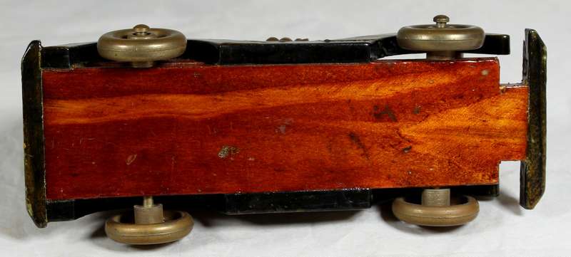 Carved wooden classical car