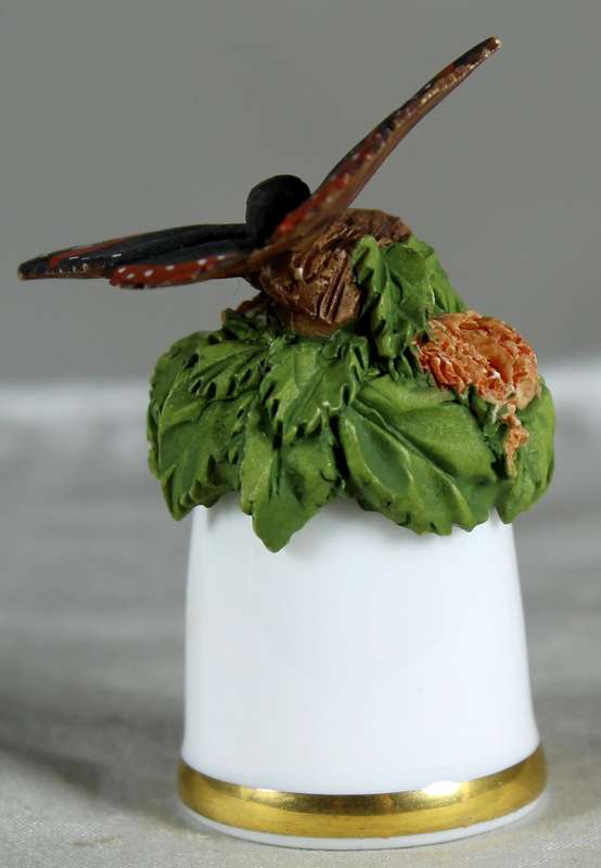 Bone China thimble - butterfly - Sutherland
