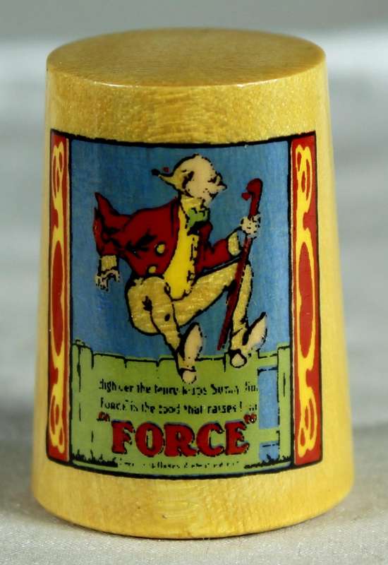 Wooden advertising thimble - Force