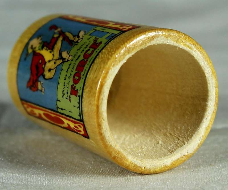 Wooden advertising thimble - Force