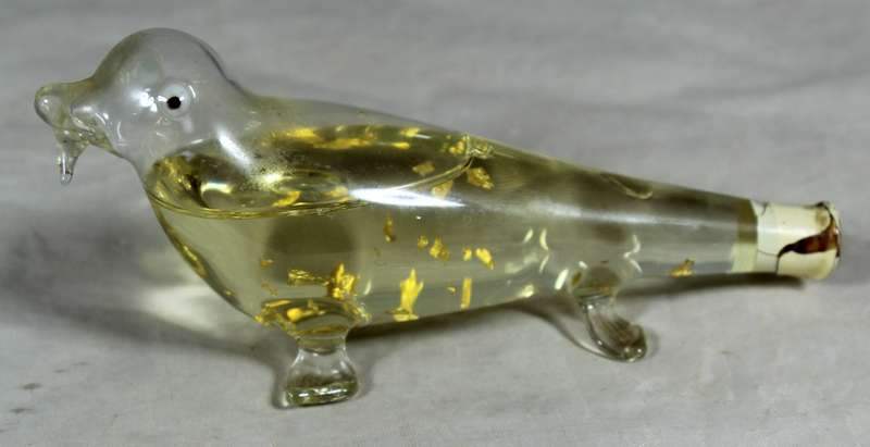 Bols - Hand blown seal liquor bottle - With gold leaf
