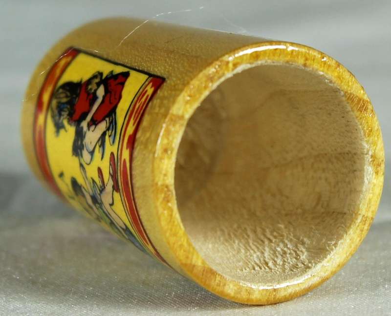 Wooden advertising thimble - Viyella