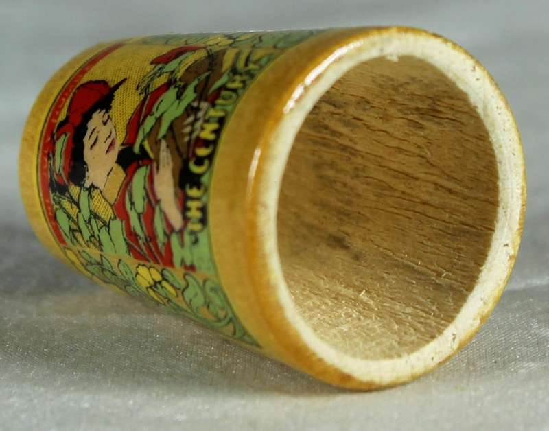 Wooden advertising thimble - The Century