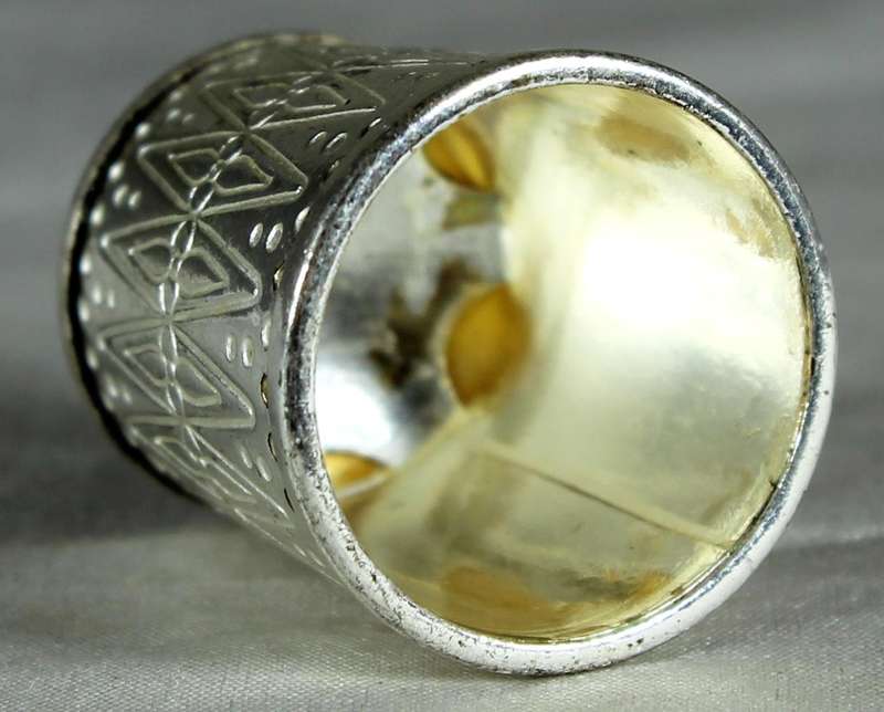 Silver plated thimble - West Germany - The Admiralty Leningrad