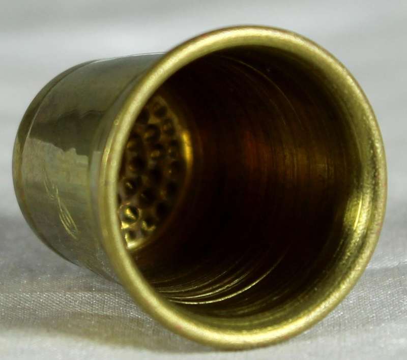 Brass thimble - Monogram