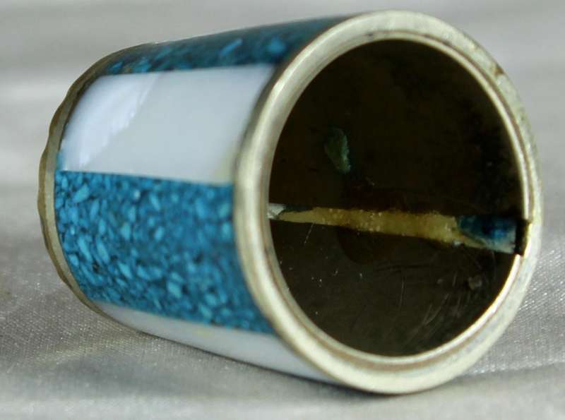 Abalone shell thimble