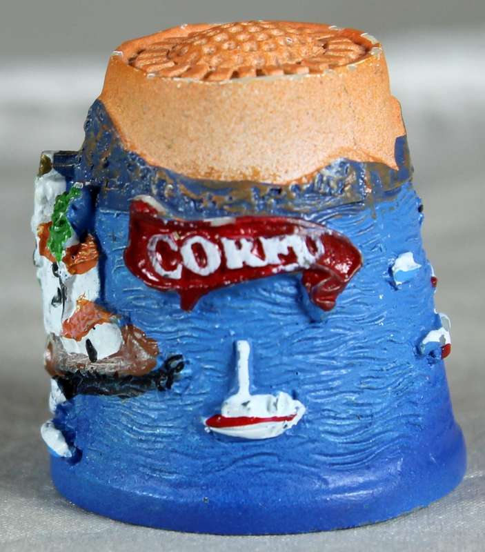 Corfu embossed 3d thimble
