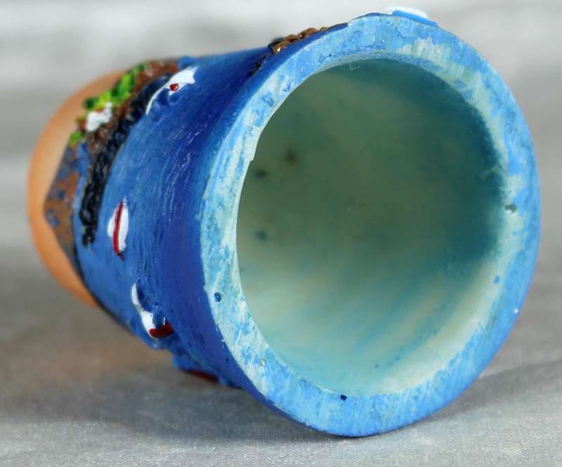 Corfu embossed 3d thimble