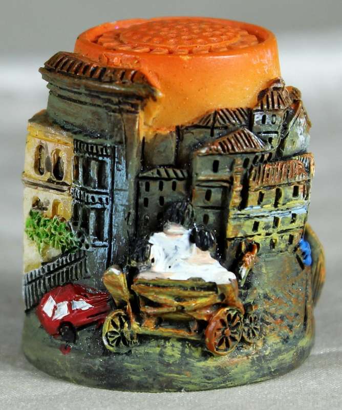 Corfu embossed 3d thimble