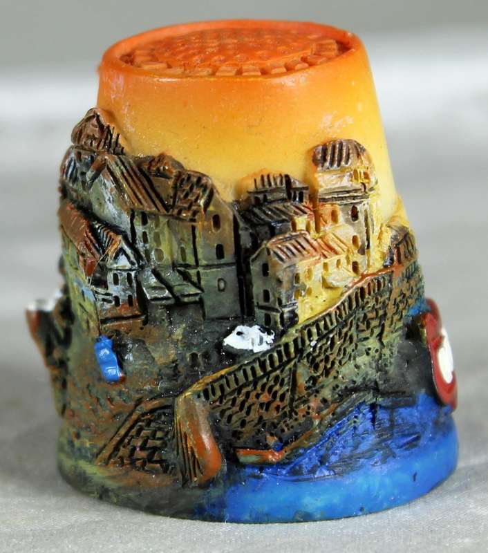Corfu embossed 3d thimble