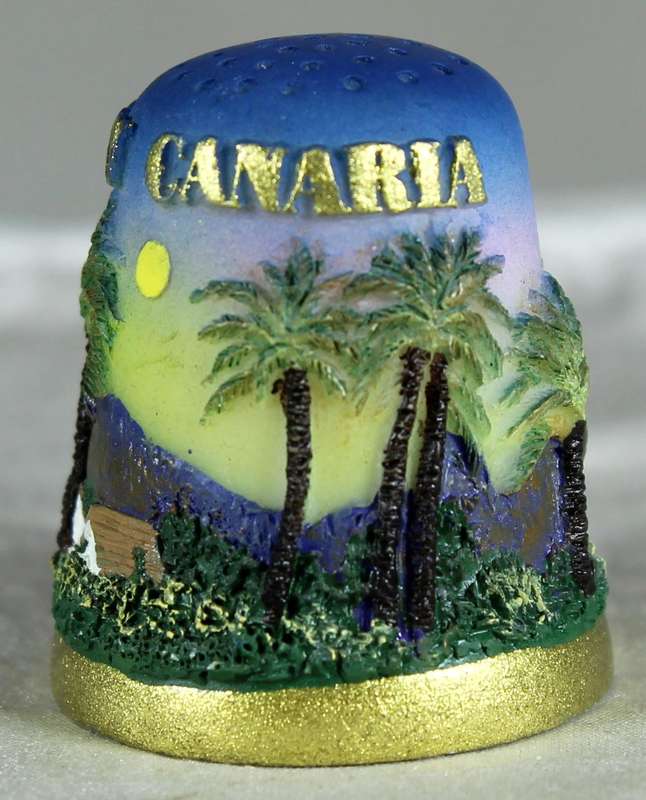 Gran Canaria embossed 3d thimble