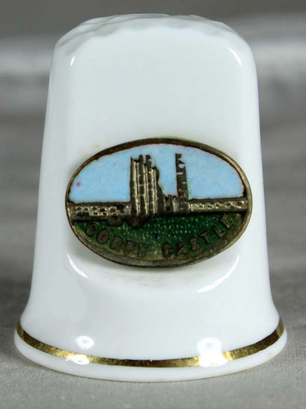 Bone China thimble - Corfe - Bastille - Sampson